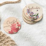 Personalized Newborn Photography Prop Milestone Cards Baby Shower Gift