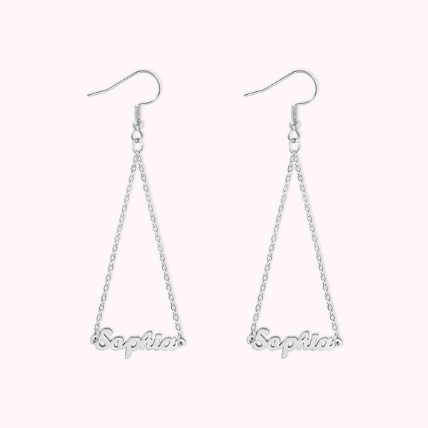 Triangle Dangle Earrings