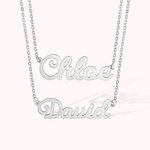 Custom Double Layered Name Necklace