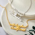 Custom Double Layered Name Necklace