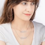 Custom Double Layered Name Necklace