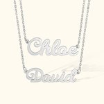 Custom Double Layered Name Necklace