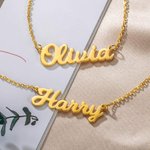Custom Double Layered Name Necklace