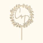 Personalised Wedding Mr And Mrs Initials Cake Topper