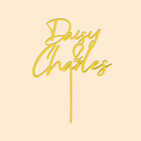 Wedding Mr And Mrs Cake Topper