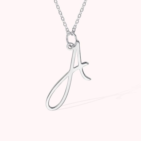 Collier Personnalisé Femme Lettre Cadeau pour Petite Amie