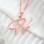 Collier Personnalisé Femme Lettre Cadeau pour Petite Amie
