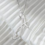 Collier Personnalisé Femme Lettre Cadeau pour Petite Amie