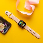 Bracelet de Montre en Silicone avec Nom Personnalisé Cheval et Fer à Cheval pour Apple