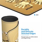 Aangepaste Rubber Visserij Handafdruk Muismat Giften voor Vader