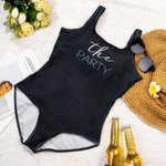 Bañador de despedida de soltero personalizado para novia y damas de honor