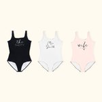 Bañador de despedida de soltero personalizado para novia y damas de honor