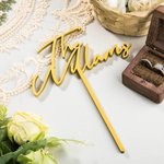 Personalized Wedding Mr And Mrs Cake Topper