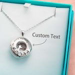 Collier en Argent Sterling Personnalisé avec Gravure et Cristal Pendentif de Gymnastique Cadeau d'Anniversaire pour Elle