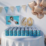 Personalised 12oz Portrait Can Cooler Sleeve with Age and Text Party Favors Birthday Gift for Friends