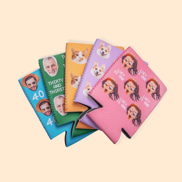 Portrait Can Cooler Can Cover Party Favor