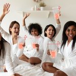 Personalized 5pcs Drink Pouches with Name and Straw for Party