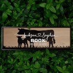 Custom Name Wooden Sign Decor for Couple's Farmhouse Wedding  Anniversary Housewarming