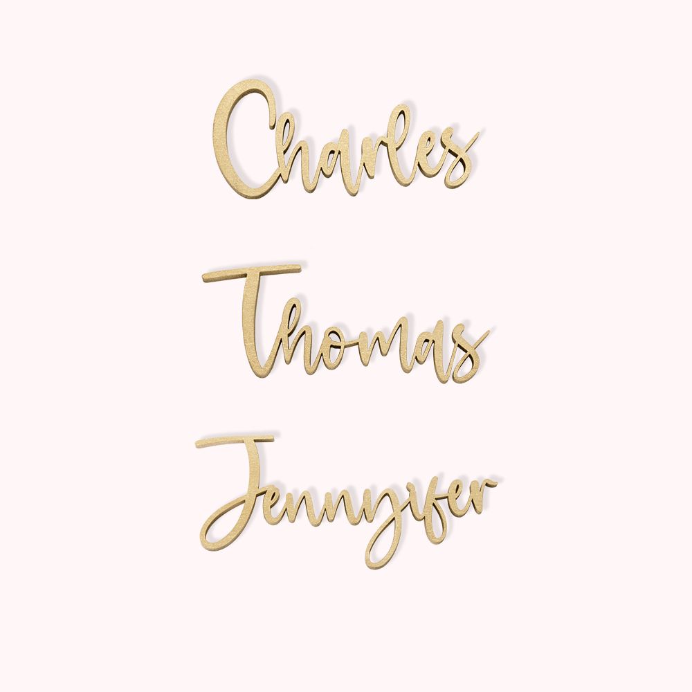 Cartons de table de mariage en bois personnalisés 10Pcs