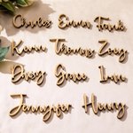 Personalised Wooden Wedding Place Setting Name Cards 10Pcs
