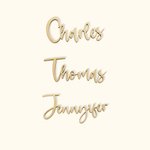 Personalised Wooden Wedding Place Setting Name Cards 10Pcs