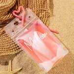 Personalized 5pcs Drink Pouches with Name and Straw for Party