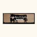 Custom Name Wooden Sign Decor for Couple's Farmhouse Wedding  Anniversary Housewarming