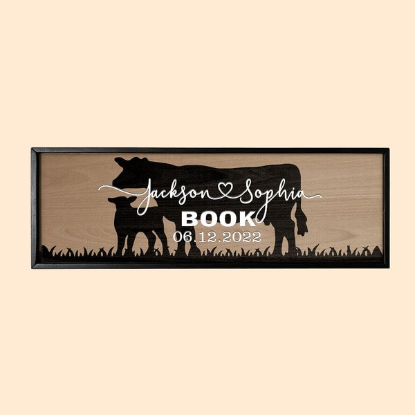 Aangepaste naam houten teken decor voor paar boerderij bruiloft verjaardag housewarming