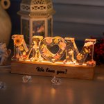 Personalized MOM or MUM Night Light with Flowers Home Decor Birthday Gift Mother's Day Gift for Mother Wife Girlfriend