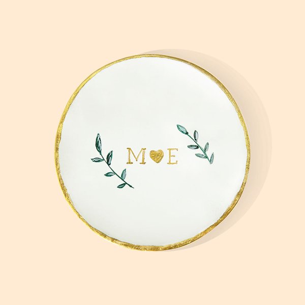 Olive Branch & Bouquet Jewelry Tray