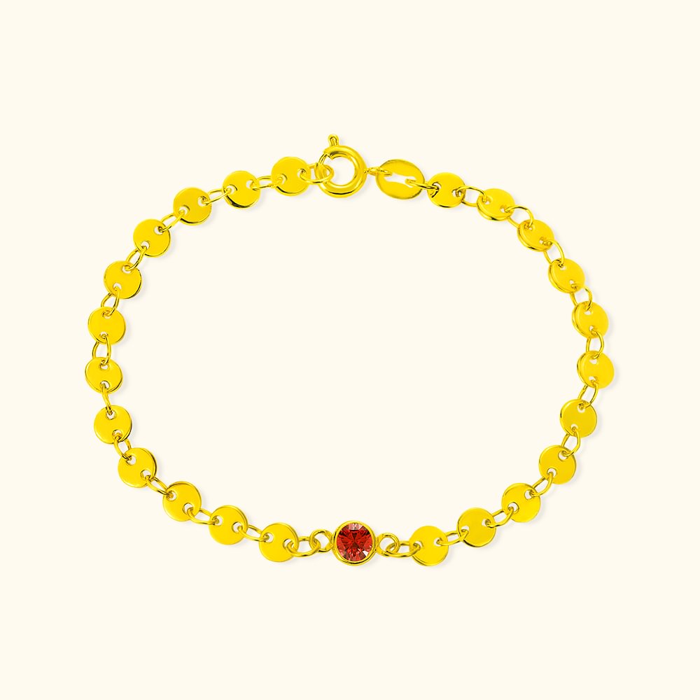 Bracelet pour Enfant Personnalisé avec Pierre de Naissance Cadeau Anniversaire Fête