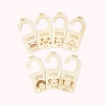 Personalisierte Baby-Tiere Schrank Trennwände für Kinderzimmer Satz von 7 Baby-Dusche Geschenke