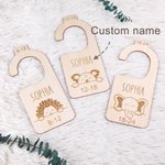 Personalized Baby Animals Closet Dividers for Nursery Set of 7 Baby Shower Gifts