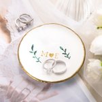 Personalised Olive Branch & Bouquet Jewellery Tray