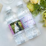 Personalized Photo Water Bottle Labels Great for Wedding Engagement Party