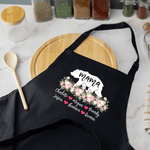 Tablier personnalisé maman ours et noms des enfants