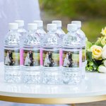 Personalized Photo Water Bottle Labels Great for Wedding Engagement Party