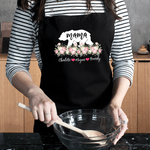 Tablier personnalisé maman ours et noms des enfants