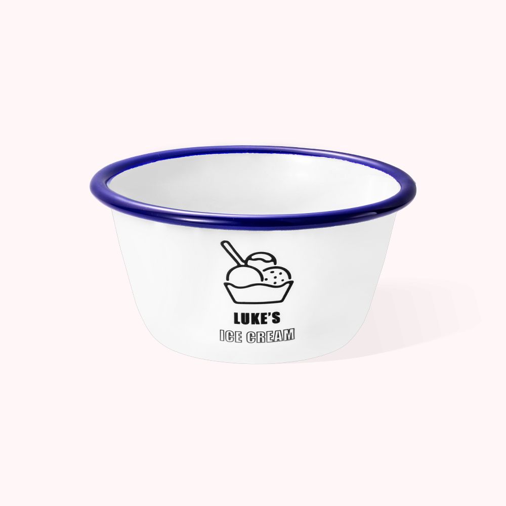 Bols à glace en émail personnalisés