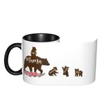 Personalisierte Mama Bär und Cubs Namen Becher für Muttertag Geschenk