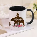 Personalisierte Mama Bär und Cubs Namen Becher für Muttertag Geschenk