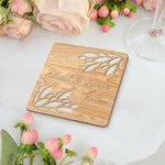 Personalisierte hölzerne Party Guest Favor Untersetzer 10pc