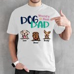 Personalisierte Hund Mama Papa Baumwolle T-shirt Geschenk für Mutter Vater Hundeliebhaber