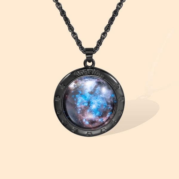 Birthday Moon Phase & Sky Map Necklace