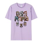 Personalisierte Hundemutter Baumwoll-T-Shirt mit Namen 100 Hunderassen