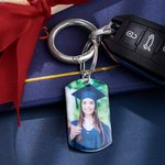 Porte-clés ou colliers de photos de fin d'études personnalisés Accessoires cadeaux pour ami(e) diplômé(e)
