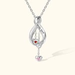 Personalized Family Birthstones Infinity Necklace for Mother's Day Jewelry Gifts