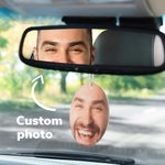 Personalized Your Face Photo on Car Air Freshener 3 Pcs Set Unique Novelty Scented Gift