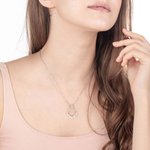 Collier Porte-Bague Personnalisé avec 1-6 Pierres de Naissance Cadeau Fête Anniversaire pour Maman Femme