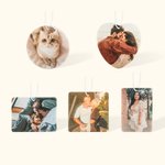 Personalized Car Air Freshener Ornament Photo Fragrance Car Interior Decor Valentine's Day Memorial Gift for Couple Friend